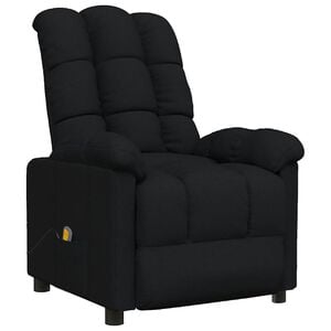 vidaXL Mas&aacute;žn&iacute; křeslo čern&eacute; textil