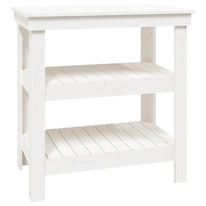 vidaXL D&iacute;lensk&yacute; stůl b&iacute;l&yacute; 78,5 x 50 x 80 cm masivn&iacute; borov&eacute; dřevo