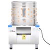 vidaXL &Scaron;kubačka drůbeže nerezov&aacute; ocel 156 prstů 1500 W