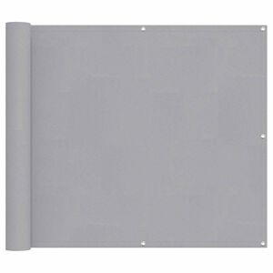 vidaXL Balkonov&aacute; clona Světle &scaron;ed&aacute; 100 x 400 cm Oxford l&aacute;tka