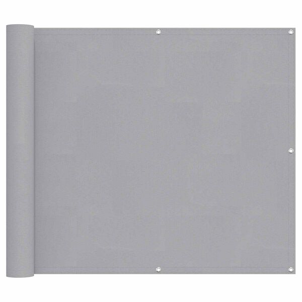 vidaXL Balkonov&aacute; clona Světle &scaron;ed&aacute; 100 x 400 cm Oxford l&aacute;tka