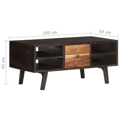 vidaXL Konferenční stolek 100 x 50 x 45 cm masivní recyklované dřevo