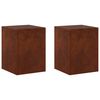 vidaXL Stojan na rostliny 2 pcs Rezav&aacute; 30 x 30 x 40 cm