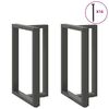 vidaXL Nohy barov&eacute;ho stolu ve tvaru T 2 ks antracitov&eacute; 60 x 35 x (90-91) cm ocelov&eacute;