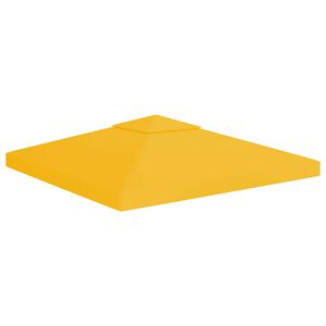 vidaXL Dvojit&aacute; střecha na alt&aacute;n 310 g/m&sup2; 3 x 3 m žlut&aacute;