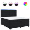 vidaXL Box spring postel s matrac&iacute; čern&aacute; 180x200 cm samet
