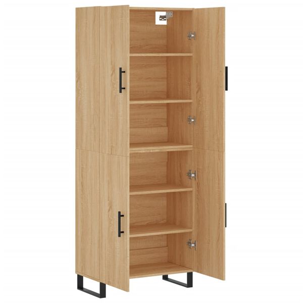 vidaXL Skř&iacute;ň highboard dub sonoma 69,5 x 34 x 180 cm kompozitn&iacute; dřevo