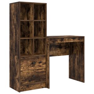 vidaXL Stůl Kouřov&yacute; dub 115,5 x 40 x 127 cm 2 ks