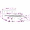 vidaXL R&aacute;m postele Hněd&aacute; 160 x 200 cm Masivn&iacute; borov&eacute; dřevo