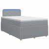 vidaXL Postel boxspring s matrac&iacute; Světle &scaron;ed&aacute; 120 x 190 cm Textil