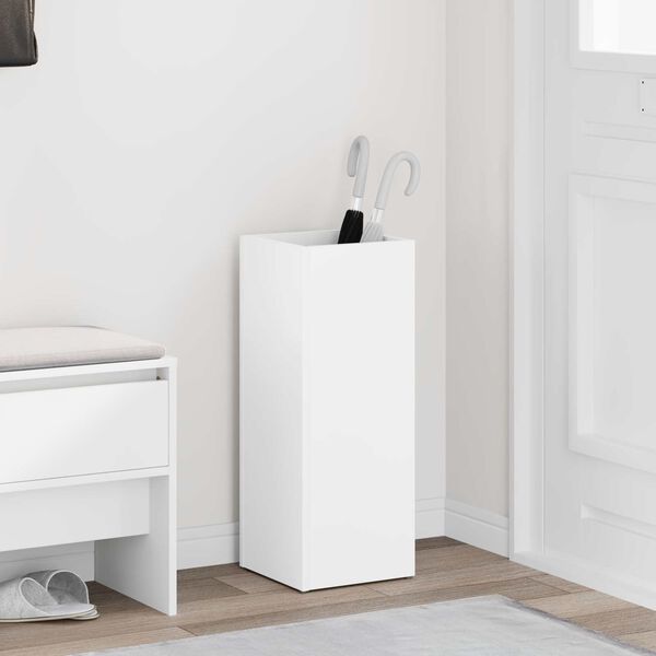 vidaXL Stojan na slunečn&iacute;ky B&iacute;l&aacute; 25 x 24,5 x 64 cm kompozitn&iacute; dřevo