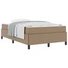 vidaXL R&aacute;m postele s matrac&iacute; Cappuccino 120 x 190 cm textil