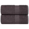 vidaXL Ručn&iacute;ky FROGN 2 ks antracitov&eacute; 30x30 cm 360 g/m&sup2;