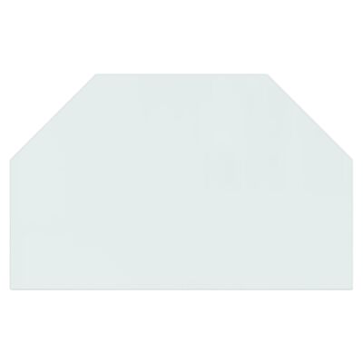 vidaXL Skleněná deska pod kamna šestiúhelníková 80 x 50 cm