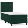 vidaXL Box spring postel s matrac&iacute; tmavě zelen&aacute; 80 x 200 cm samet
