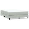 vidaXL Postel Box Spring bez matrace světle &scaron;ed&aacute; 140x220 cm samet