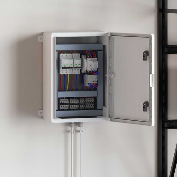 vidaXL Ovl&aacute;dac&iacute; skř&iacute;ň &Scaron;ed&aacute; 47 x 20 x 60 cm ABS plast