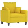 vidaXL Křeslo světle žlut&eacute; 60 cm textil