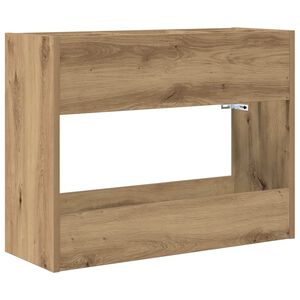 vidaXL Stojan na slunečn&iacute;ky s &uacute;loži&scaron;těm Artisanov&yacute; dub 65 x 24 x 50 cm