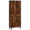 vidaXL Skříň highboard kouřový dub 69,5 x 34 x 180 cm kompozitní dřevo