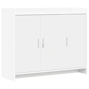 vidaXL Serv&iacute;rovac&iacute; skř&iacute;ň B&iacute;l&aacute; 98,5 x 33 x 80 cm Kompozitn&iacute; dřevo