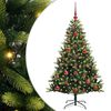 vidaXL Uměl&yacute; zavě&scaron;en&yacute; v&aacute;nočn&iacute; stromeček 150 LED Zelen&aacute; 120 cm PVC a PE