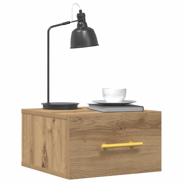 vidaXL Noční skříňka dub artisan 35 x 35 x 20 cm kompozitní dřevo