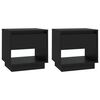 vidaXL Noční stolky 2 ks černé 45 x 34 x 44 cm dřevotříska