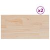 vidaXL Stoln&iacute; desky 2 ks 90x45x1,7 cm obd&eacute;ln&iacute;kov&eacute; masivn&iacute; borov&eacute; dřevo