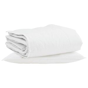 vidaXL Zimn&iacute; přikr&yacute;vka s pol&scaron;t&aacute;řem 2 pcs B&iacute;l&aacute; Peř&iacute;