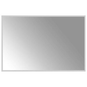 vidaXL LED koupelnov&eacute; zrcadlo Transparentn&iacute; 90 x 60 cm tvrzen&eacute; sklo