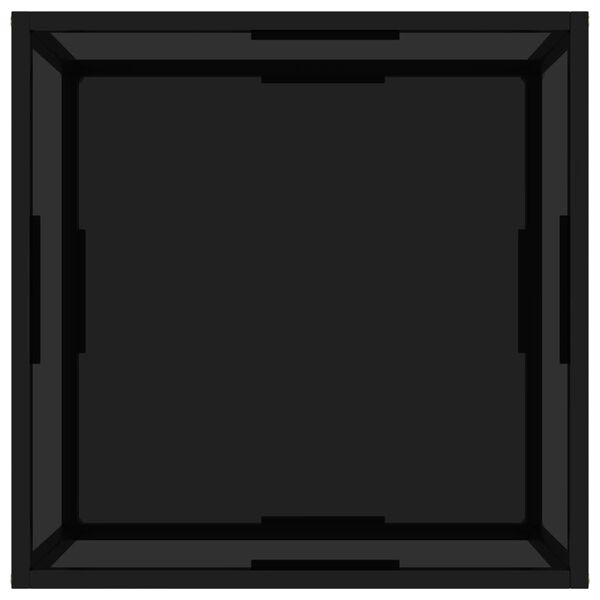 vidaXL Konferenční stolek černý 60 x 60 x 35 cm tvrzené sklo