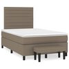 vidaXL Box spring postel s matrac&iacute; taupe 120x200 cm textil