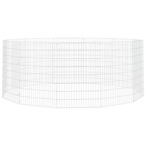 vidaXL Ohr&aacute;dka pro zv&iacute;řata 12 panelů 54 x 80 cm pozinkovan&eacute; železo
