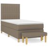 vidaXL Box spring postel s matrac&iacute; taupe 90x190 cm textil