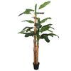 vidaXL Uměl&yacute; ban&aacute;novn&iacute;k 19 listů 180 cm zelen&yacute;