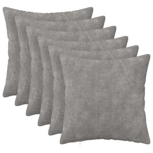 vidaXL Povlak na pol&scaron;t&aacute;ř 6 ks HEERLEN Světle &scaron;ed&aacute; 30 x 30 cm
