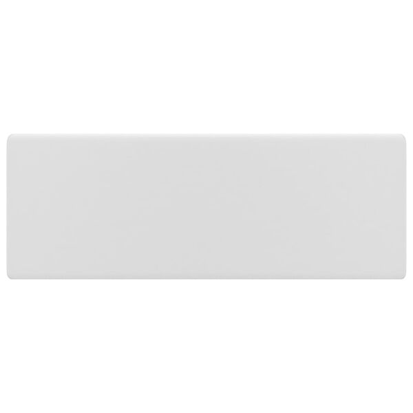 vidaXL Luxusní umyvadlo přepad čtvercové matné bílé 41x41 cm keramika