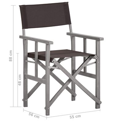 vidaXL Režisérské židle 2 ks masivní akáciové dřevo