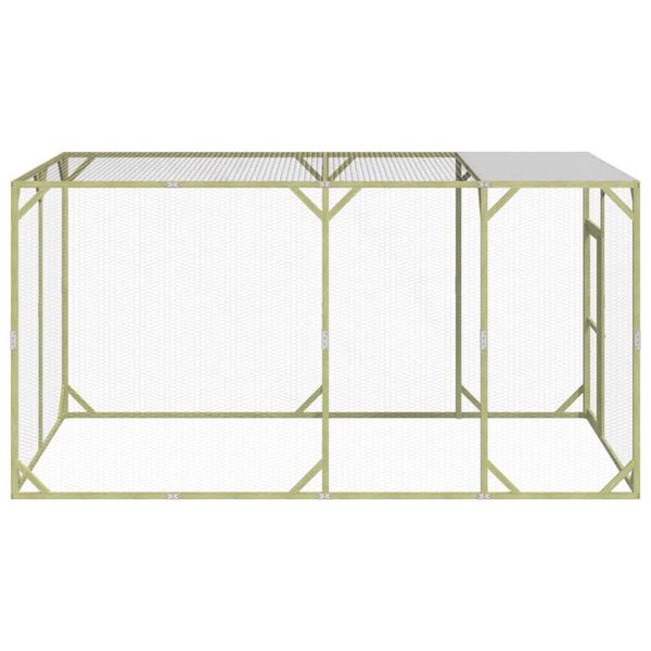 vidaXL Kurn&iacute;k 200 x 400 x 200 cm impregnovan&eacute; masivn&iacute; borov&eacute; dřevo