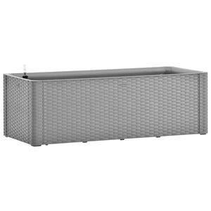 vidaXL Zahradn&iacute; vyv&yacute;&scaron;en&yacute; z&aacute;hon se samozavlažov&aacute;n&iacute;m &scaron;ed&yacute; 100x43x33 cm