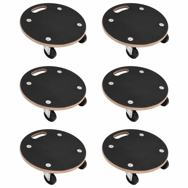 vidaXL Transportn&iacute; voz&iacute;k 6 pcs &Scaron;ed&aacute; Překližka