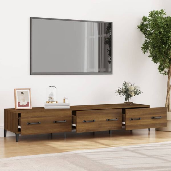 vidaXL TV skříňka hnědý dub 150 x 34,5 x 30 cm kompozitní dřevo