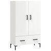 vidaXL Skř&iacute;ň highboard leskl&aacute; b&iacute;l&aacute; 69,5 x 31 x 115 cm kompozitn&iacute; dřevo