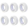 vidaXL Maskovac&iacute; p&aacute;sky pro mal&iacute;ře 6 ks B&iacute;l&aacute; 38mm x 50m Pap&iacute;r