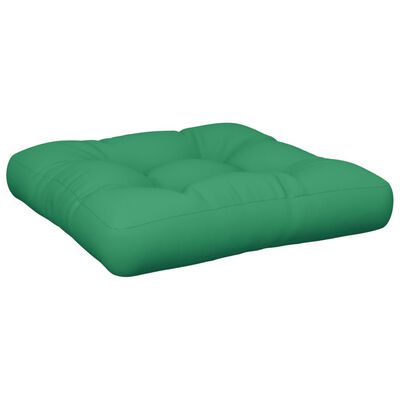 vidaXL Poduška na palety zelená 60 x 60 x 12 cm textil
