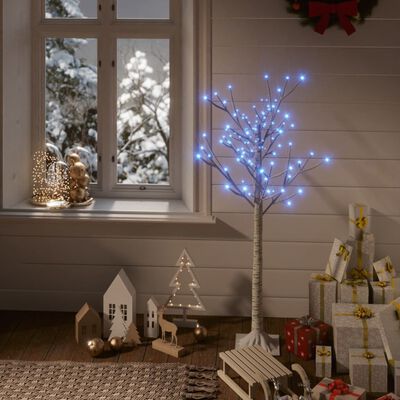vidaXL Vánoční stromek 120 modrých LED 1,2 m vrba dovnitř i ven