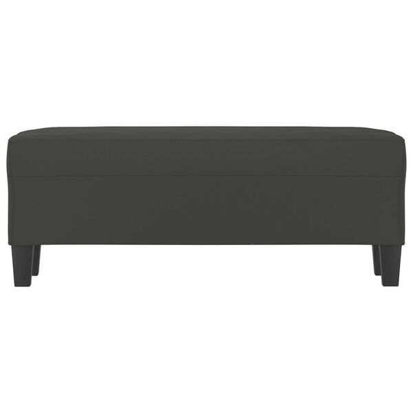 vidaXL Lavice tmavě &scaron;ed&aacute; 100 x 35 x 41 cm tkanina z mikrovl&aacute;kna