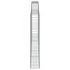 vidaXL Klenutý gabionový koš 400 x 30 x 180/200 cm pozinkované železo
