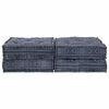 vidaXL Modul&aacute;rn&iacute; pohovka 2 pcs Indigo Potisk 140 x 70 x 36 cm textil
